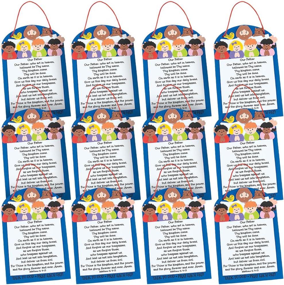 The Lord's Prayer Craft Kit - Crafts for Kids and Fun Home Activities (Pack of 2)