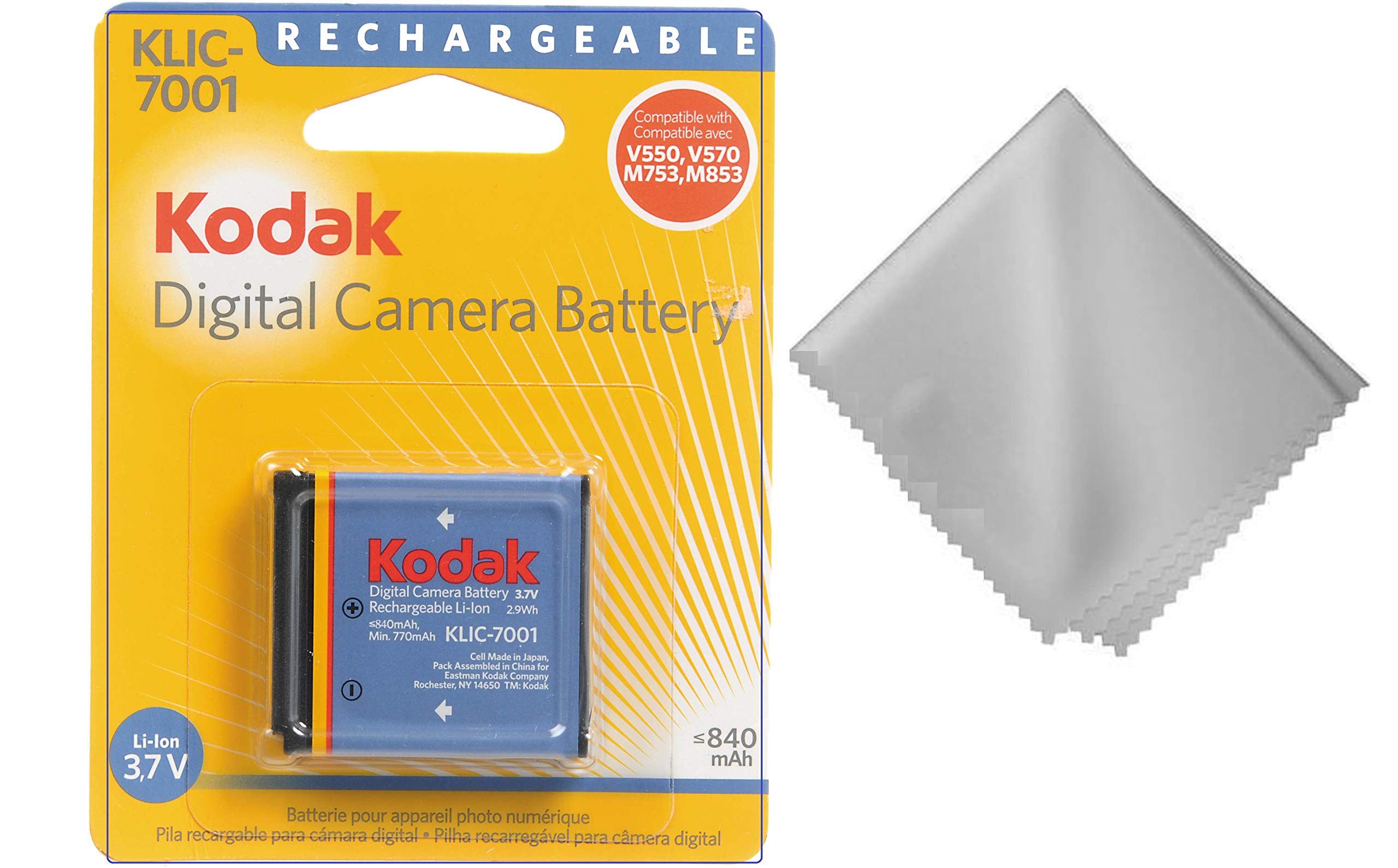 AccuCell Batteria Ricaricabile Compatibile Con Kodak KLIC-7001, KLIC-5001, DX6490, DX7740 E Altri