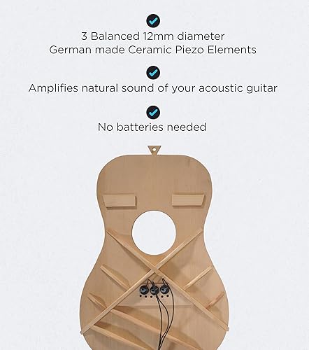 Miniatura 7 de Pastilla pasiva de bajo piezoeléctrico - EP002K Dos elementos de pastilla pasiva balanceados hechos en Alemania - Pastilla piezoeléctrica para bajo