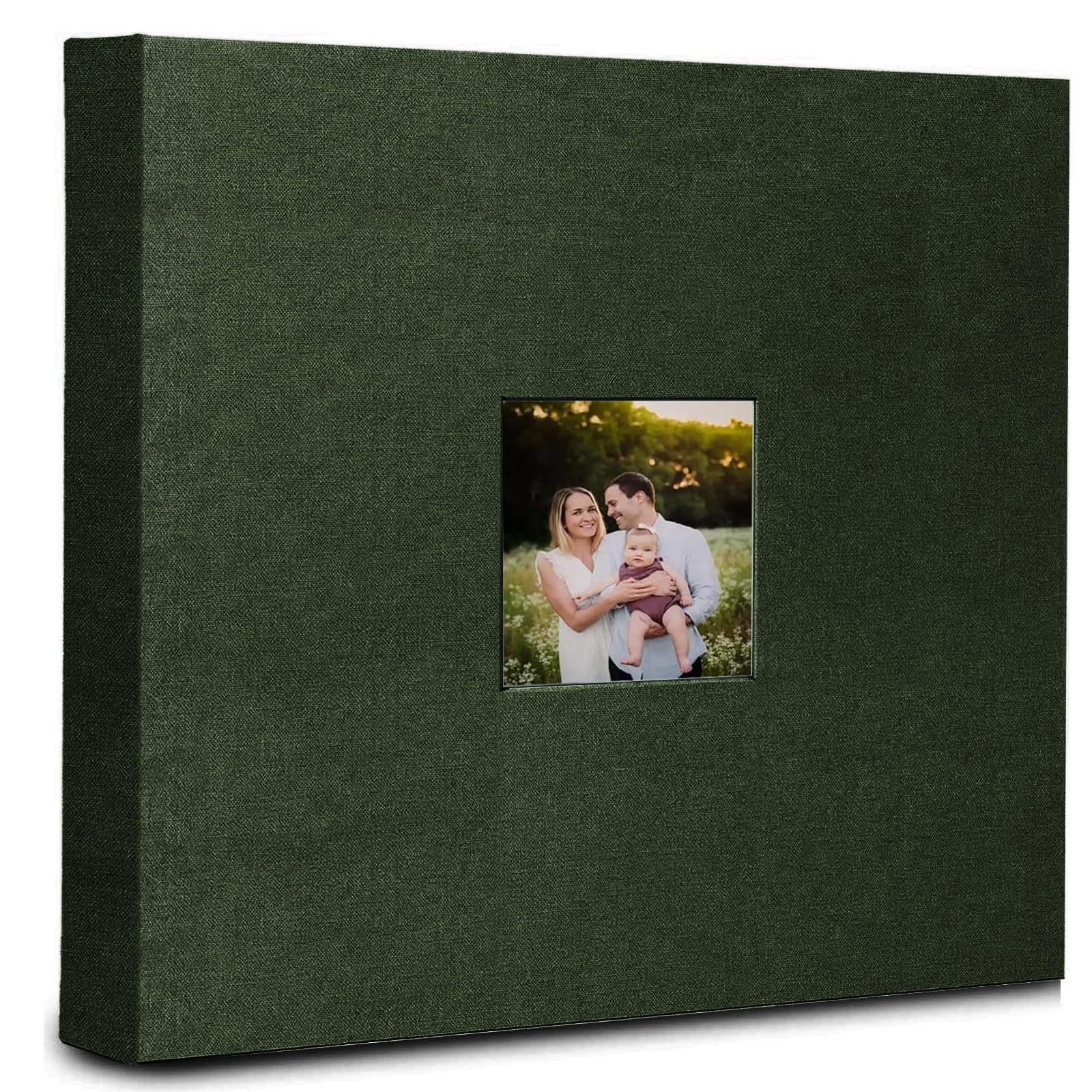 Álbum de fotos de 12 x 12 pulgadas libro de recuerdos con 60 páginas en blanco