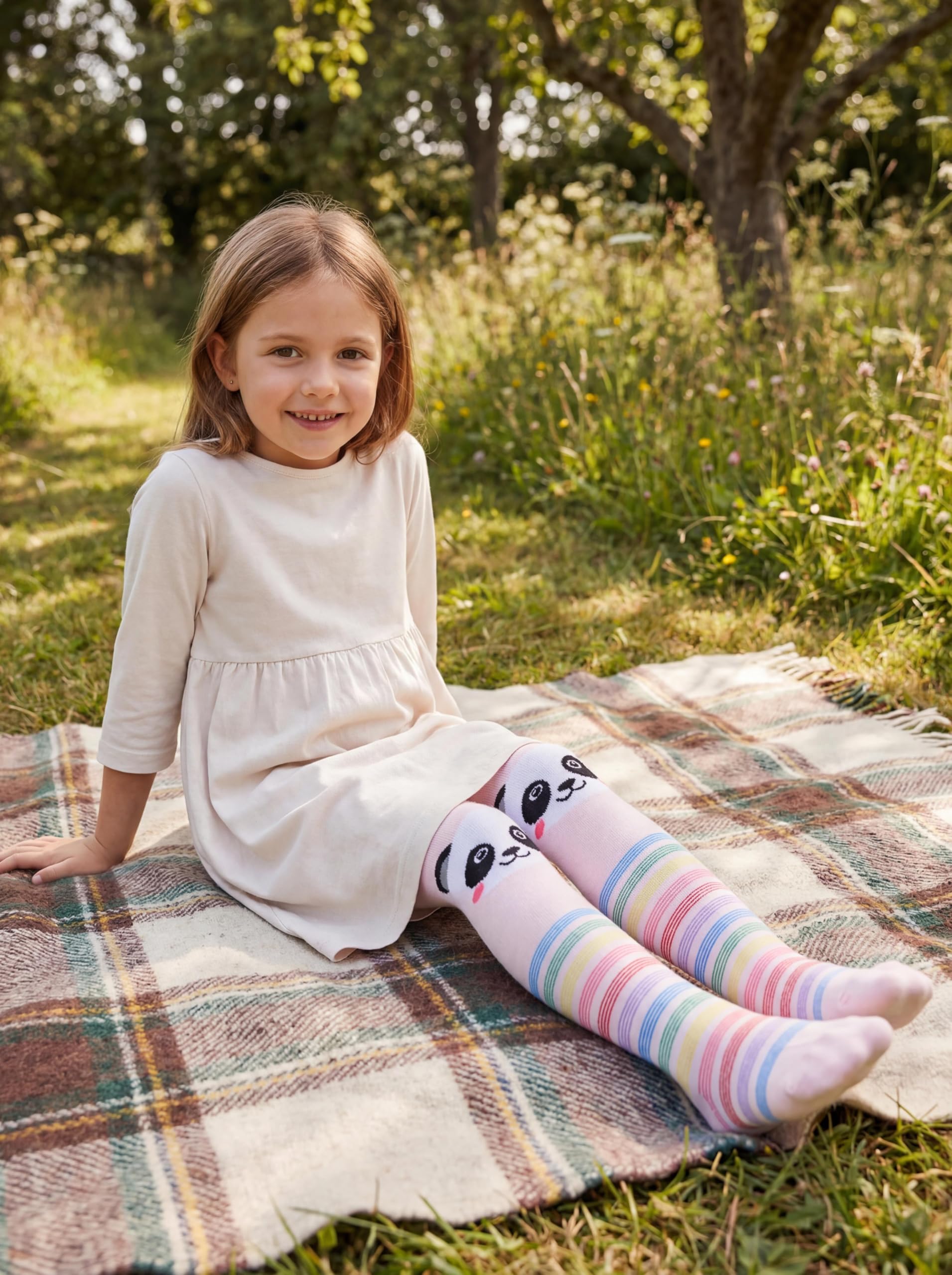 TupTam ﻿Leotardos de Colores para Niñas, Paquete de 6