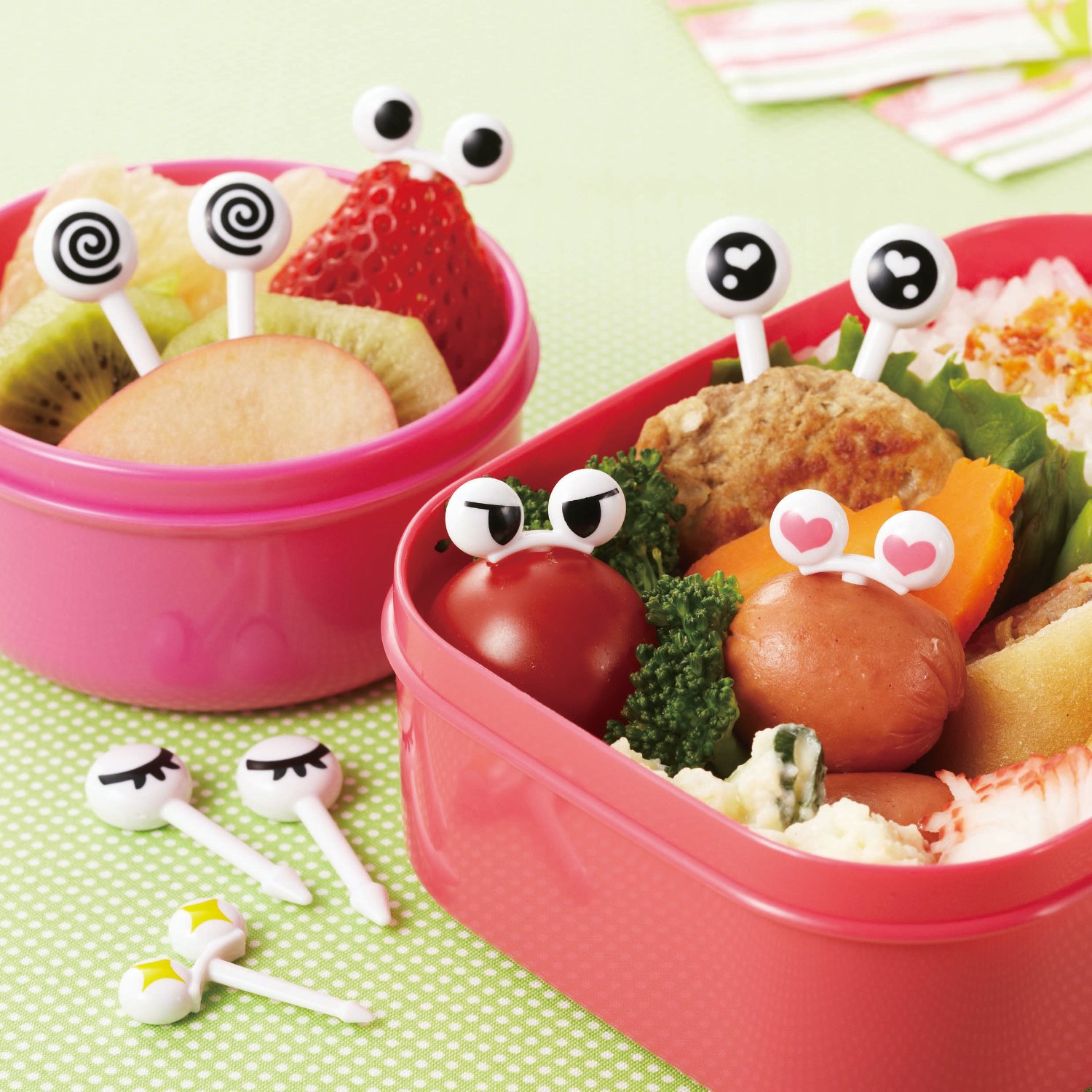 Amazon｜トルネ お弁当 ピック キャラ弁 デコ弁 ランチ 目玉2 10本入 P