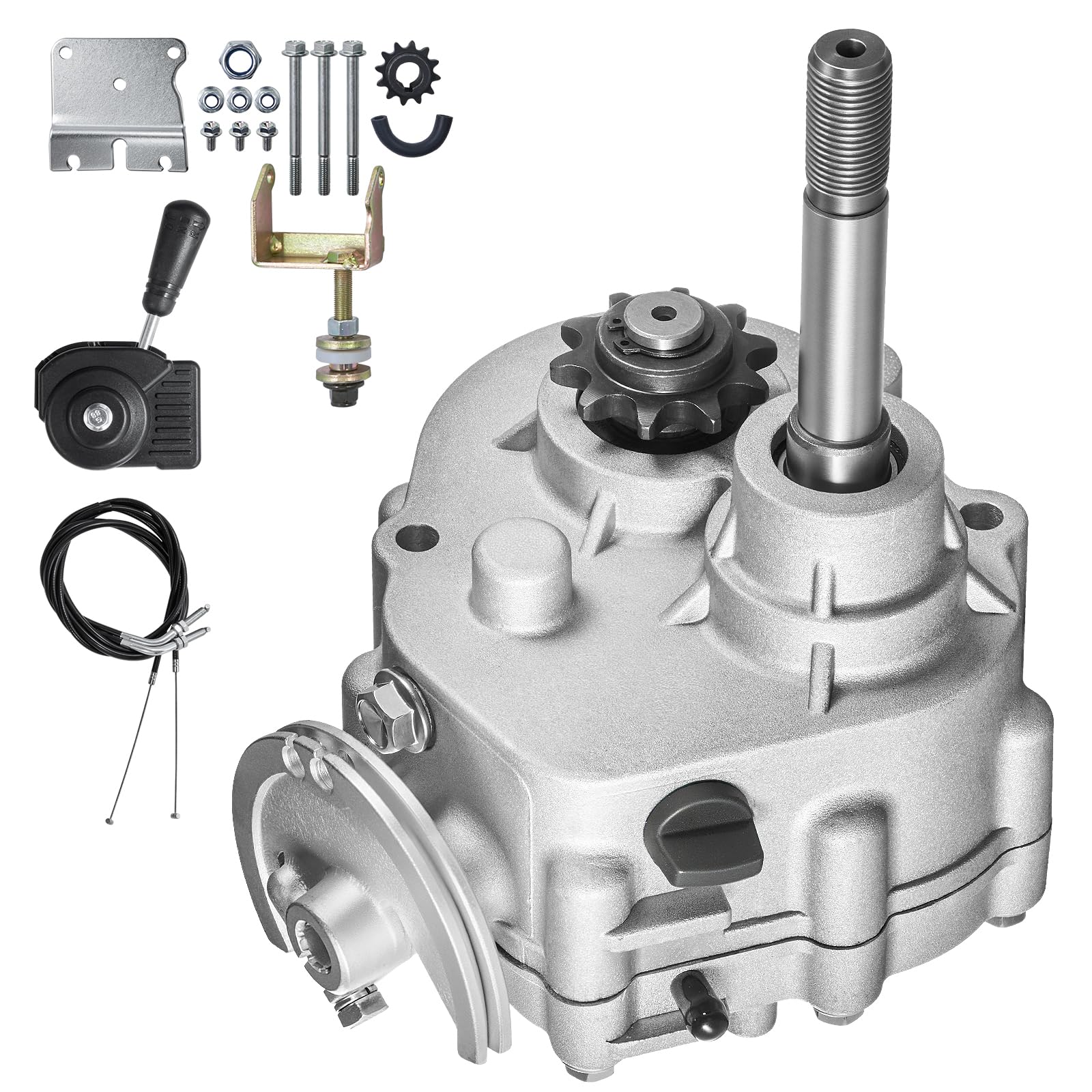 VEVOR Frizione di Trasmissione Motore da 2-7 CV, Frizione di Trasmissione 2300 giri/min con 3 Modalità di Cambio Asse Bilanciato Dinamico, Frizione a Cambio Rapido per Kart UTV, Frizione Motore