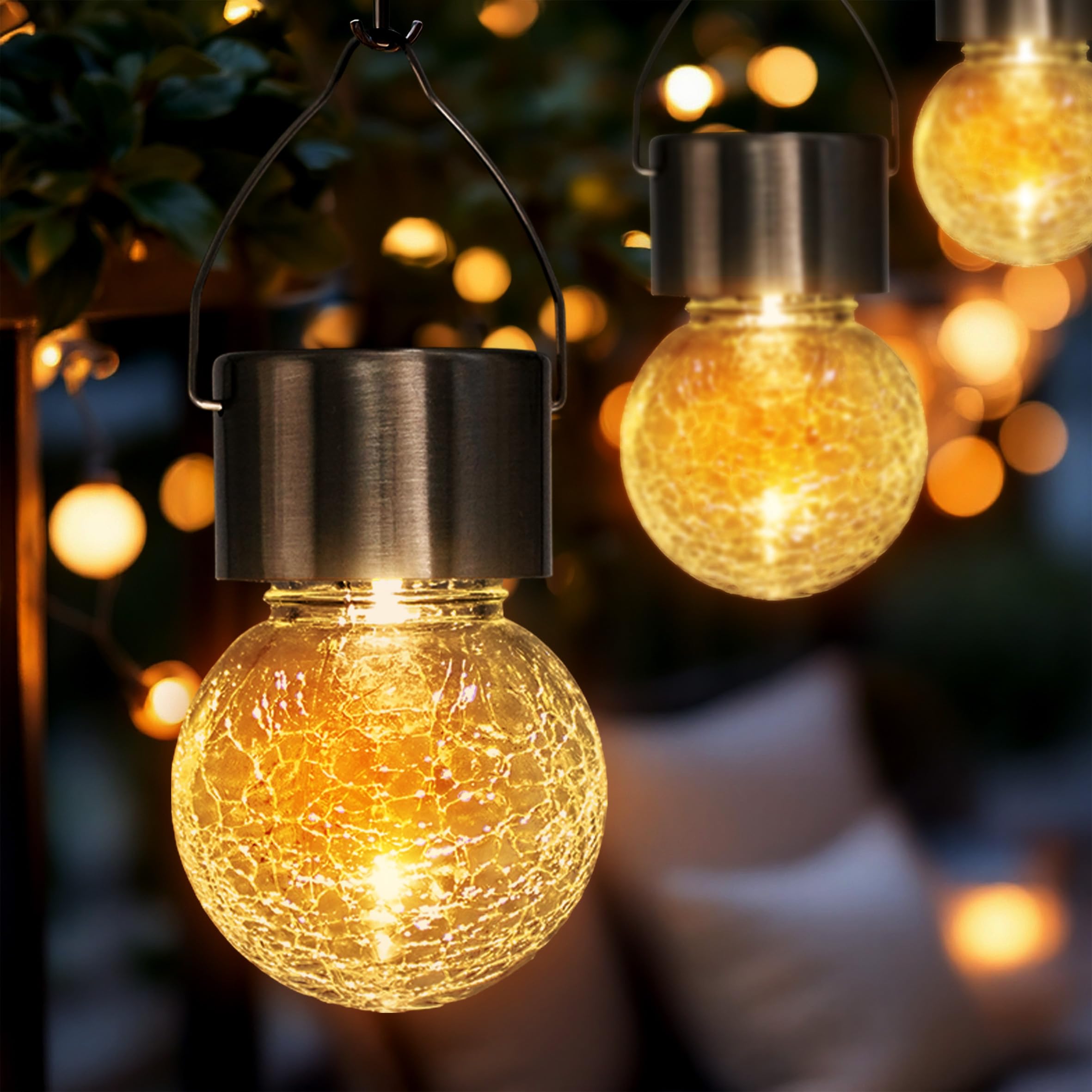 Spetebo 5 x solarna lampa wisząca LED – dekoracja ogrodowa lampa solarna lampa ogrodowa lampa wisząca