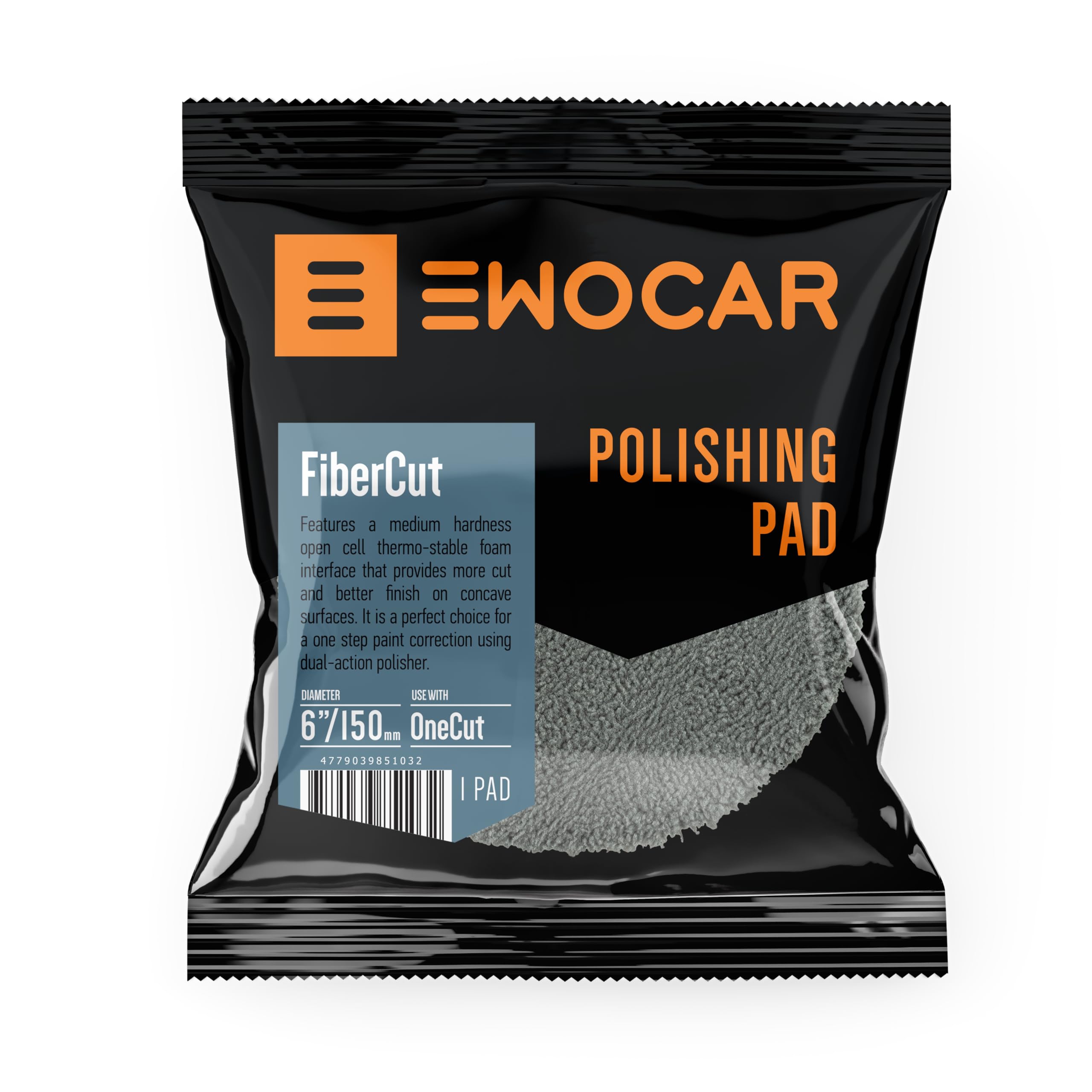 FiberCut 150mm Polierpad – Profi-Schleifpad mit starker Abtragsleistung, mittelweichem Interface und perfektem Finish – ideal für Heavy Cut & One Step Polituren