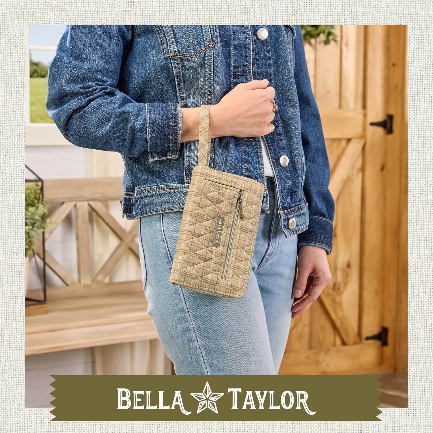 Bella Taylor Wrist Strap Wallet for Women | Multi Card Zip Around Wallet with RFID Protection and Wristlet Strap