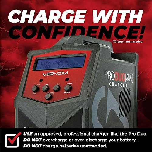 Miniatura 7 de Venom Power Drive Series 50C 4S 7000mAh 14.8V LiPo RC - Conector de cable de silicona suave de 12 AWG, enchufeadaptador universal - Compatible con