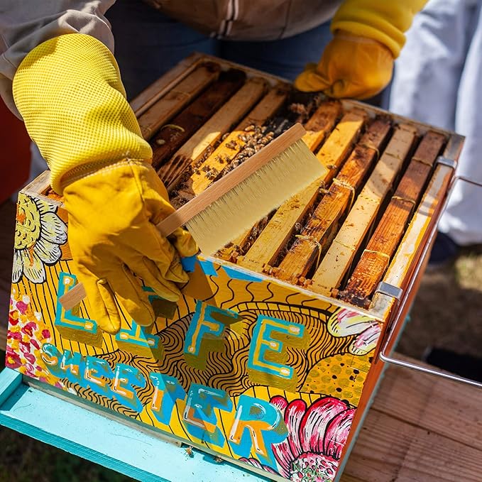 3 Cepillos para Abejas con Mango de Madera miniatura 7