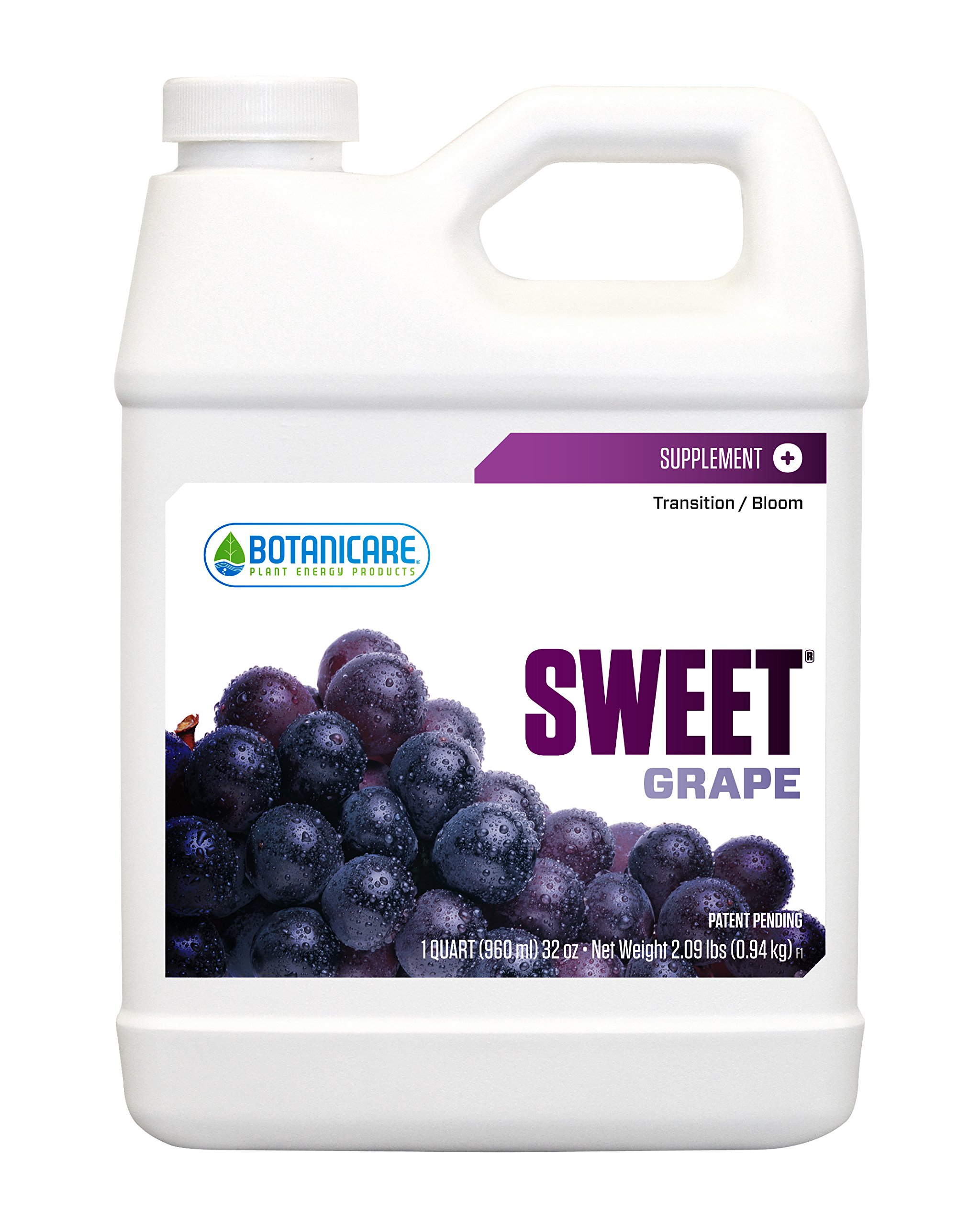 Botanicare BCNSSWGQT Sweet Grape Hydroponic Plant Supplement, 1 Quart, natural