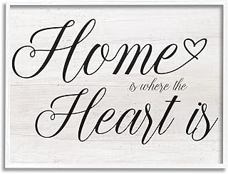 Stupell Industries Heart & Home Fancy Script Phrase Typography, Design by Lil' Rue