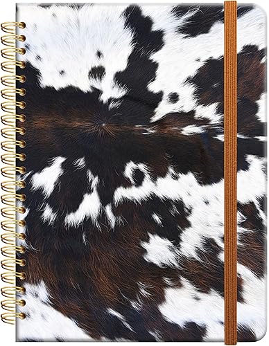 Miniatura 1 de Cuaderno de escritura en espiral a rayas, diario universitario forrado de tapa dura A5 para mujeres y niñas, encuadernación fuerte de doble alambre