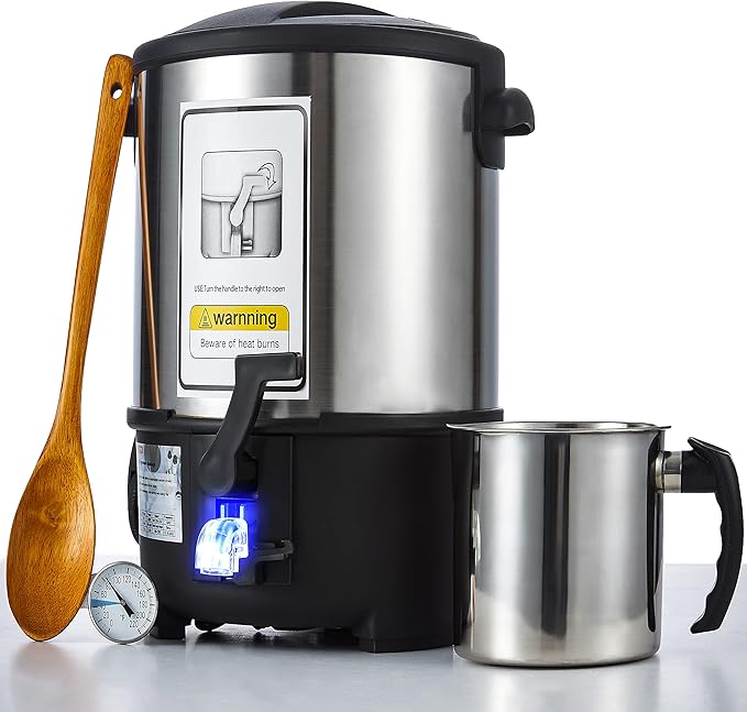 Electric Wax Melter for Candle Making with Spout,Large 6Qts