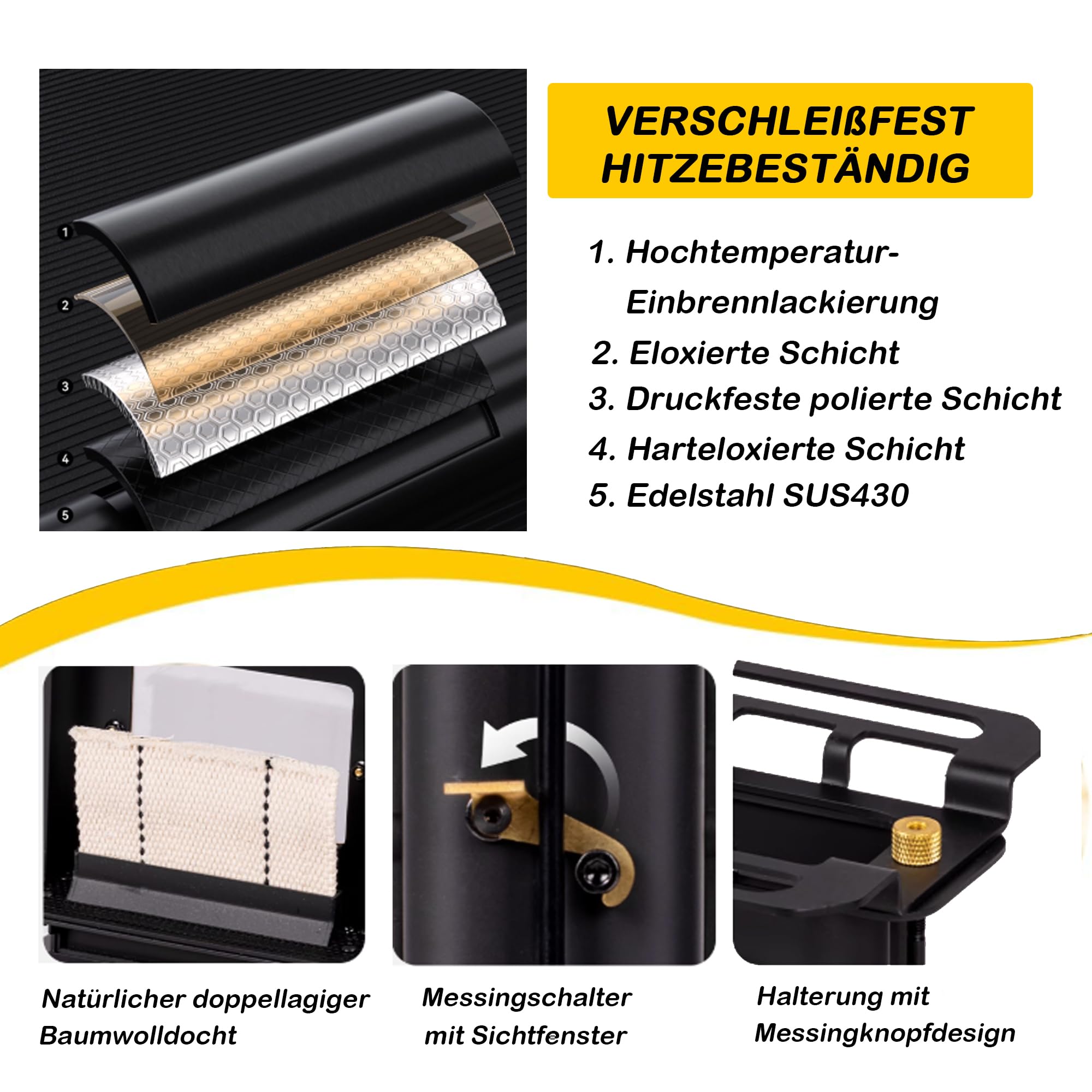 Blackdog Petroleum ofen, Petroleum heizung, Mehrfach-Kerosinlaternenofen für Außenbeleuchtung, Heizen, Kochen, Grille,400ML
