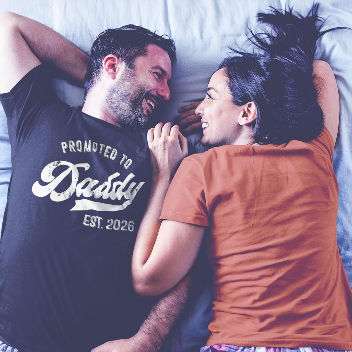 Promoted to Daddy 2026 Shirt – Funny Dad to Be Shirt Baby Announcement Graphic Tee New Daddy Gifts for Men - Image 2