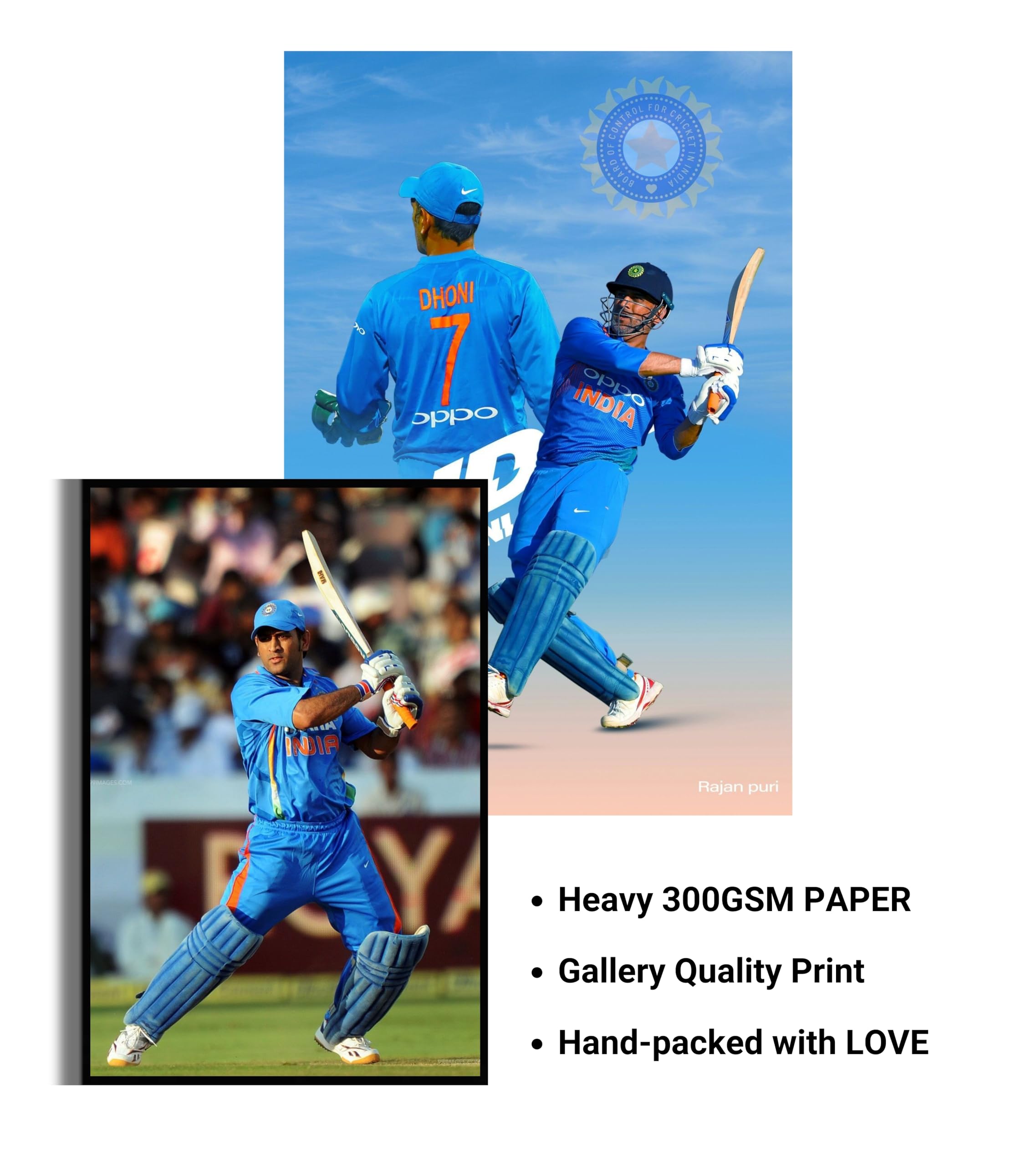 Shubman Gill Cricket Posters - A4 Wall Art -18