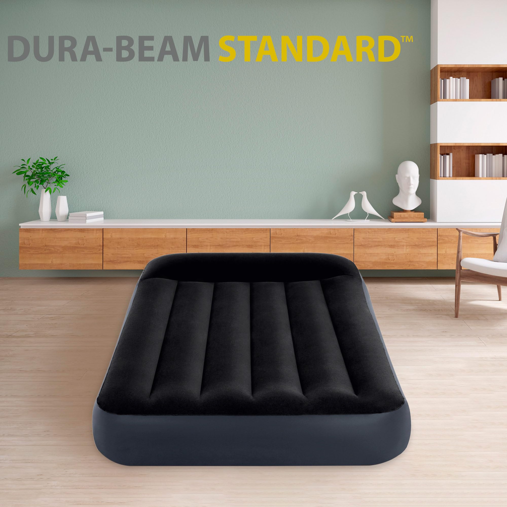 Intex Twin Pillow Rest Classic Airbed W/Fiber-TECH BIP, 99 x 191 x 25 cm