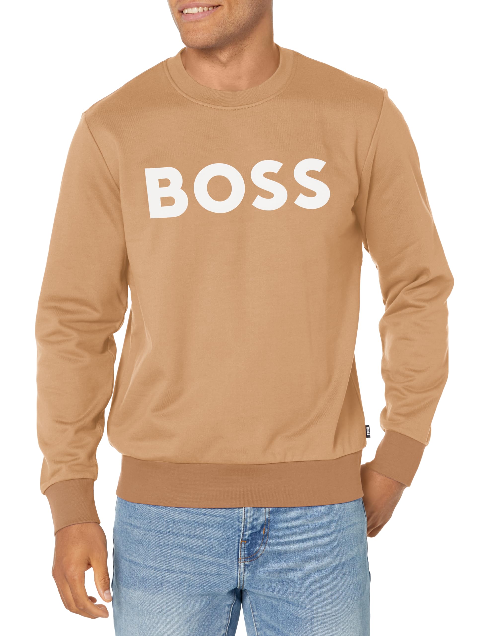 BOSS Bold Logo Sporty French Terry Sweatshirt