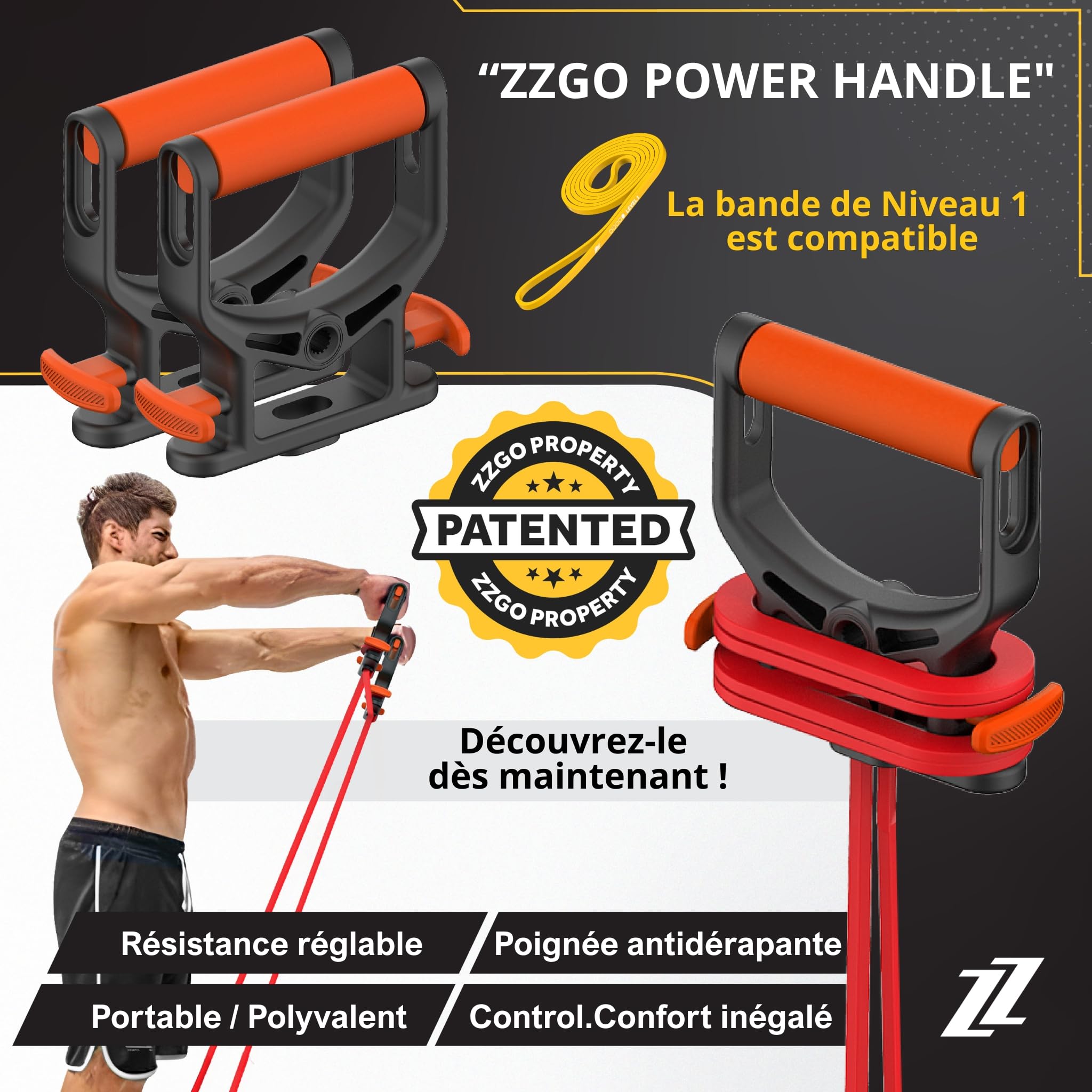 Bande Élastique de Musculation Latex Naturel Résistance Premium Entraînement Maison Salle Extérieur