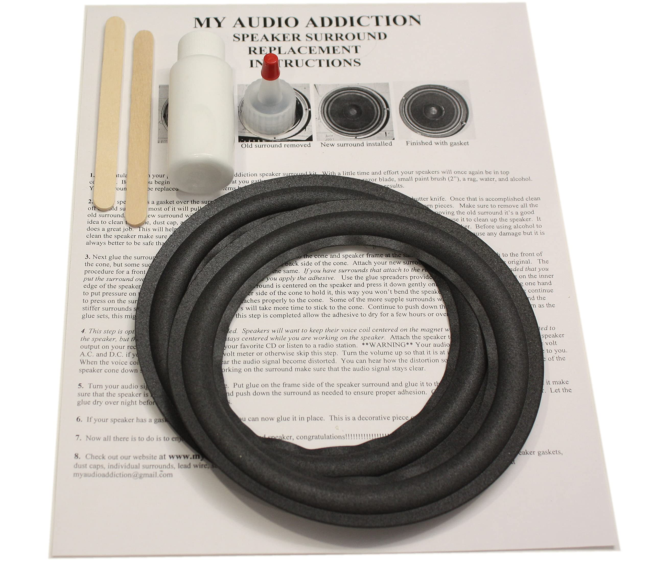 Kit Schiuma Di Riparazione Per Altoparlanti Da 6,5 Pollici