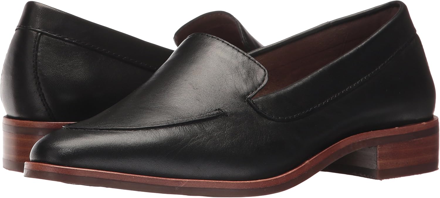 Aerosoles Women's East Side Slip-On Loafer 5 Black Leather