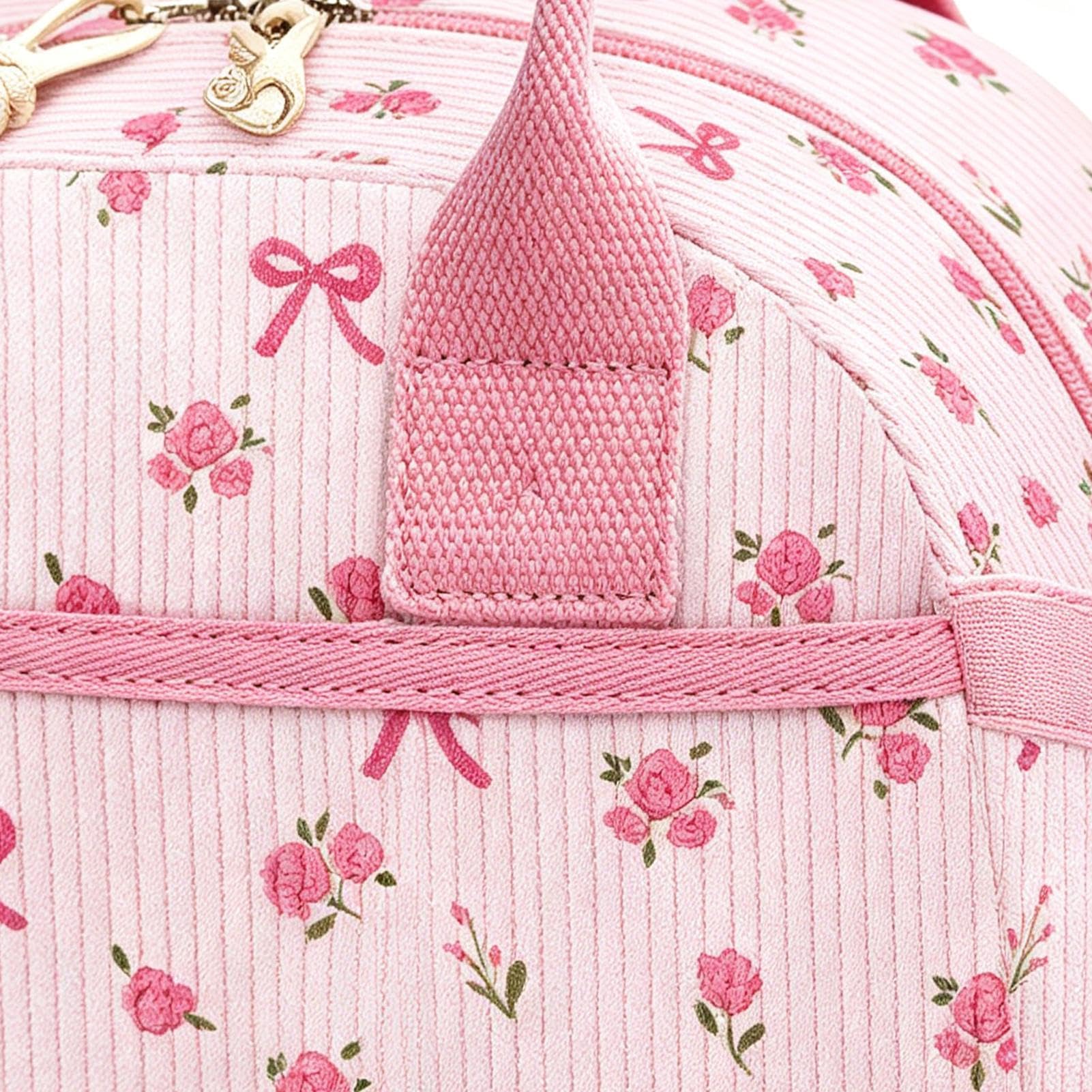 Sac repas rose isolé en aluminium anti-fuite