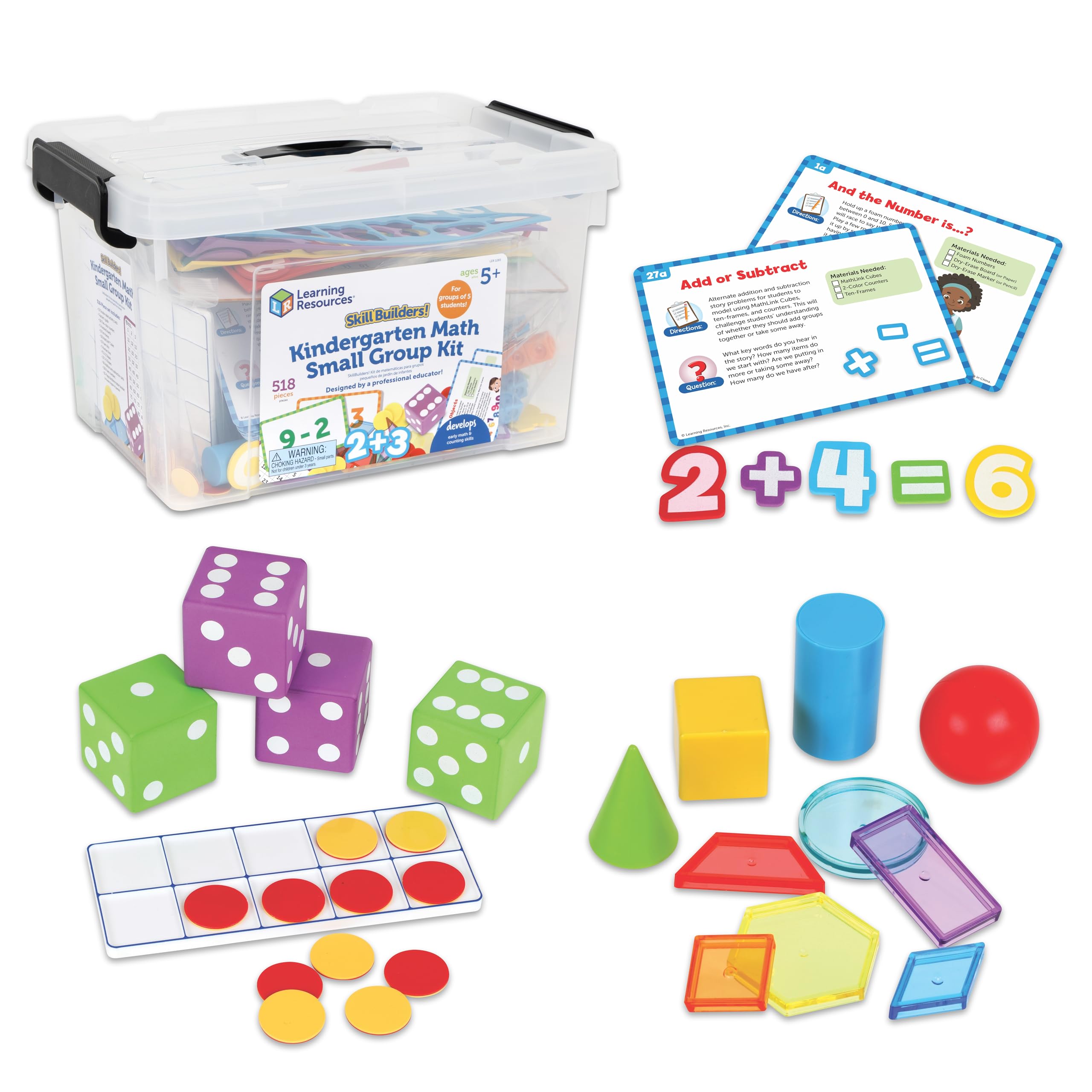 Learning Resources Skill Builders Kindergarten Math Small Group, Math Manipulatives, STEM Activities, Classroom Must Haves, Montessori Toys, School