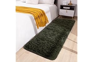 Fluffy Olive Green Runner Rug: Luxurious Comfort for Your Home