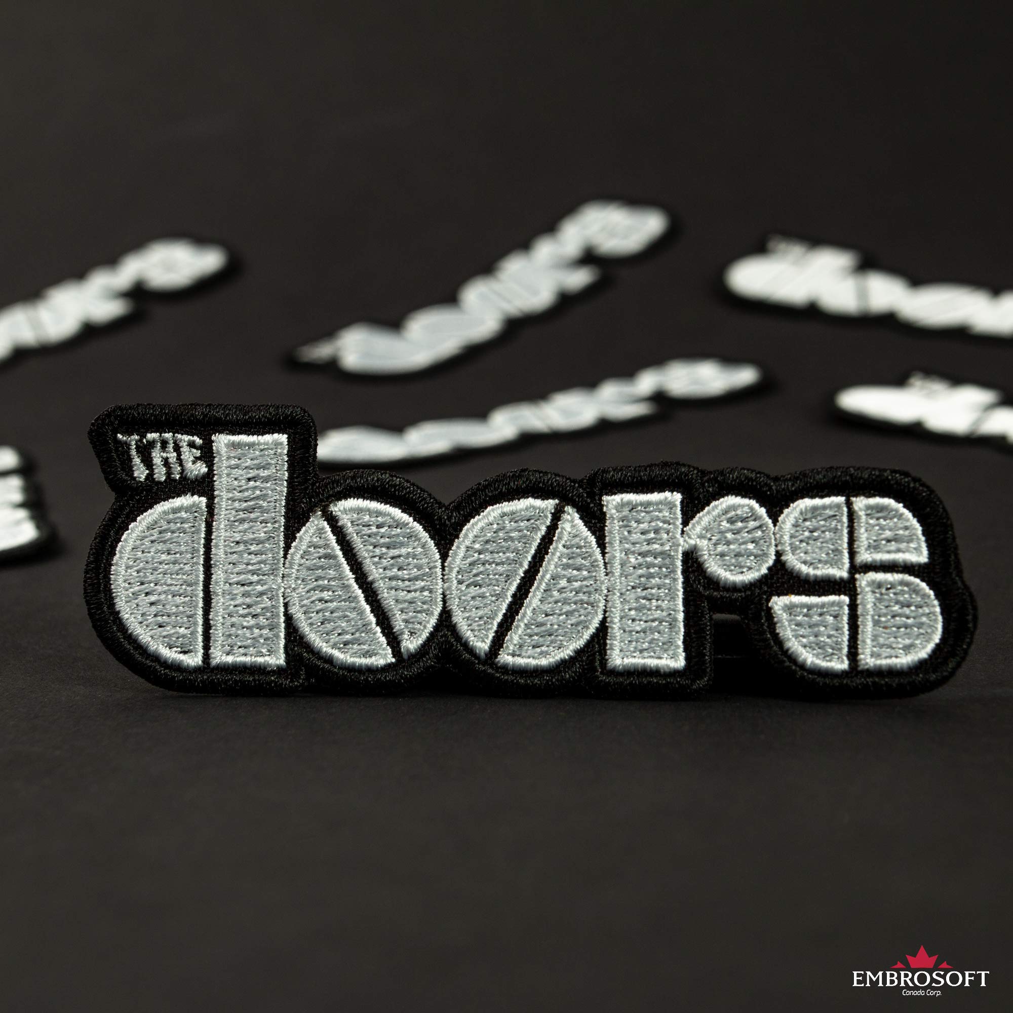 The Doors Felpa Con Cappuccio Classic Band Logo Nuovo Ufficiale Unisex Navy Blu Size S - Foto 9