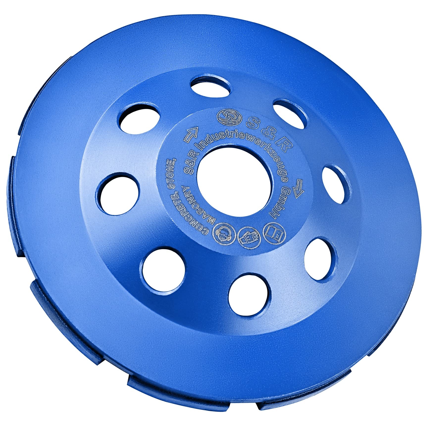 S&R Disque Diamant 115 mm Meule Poncage Surfacage Béton. Meule Boisseaux Abrasive à Poncer Béton Pierre Granit pour Meuleuse 115mm