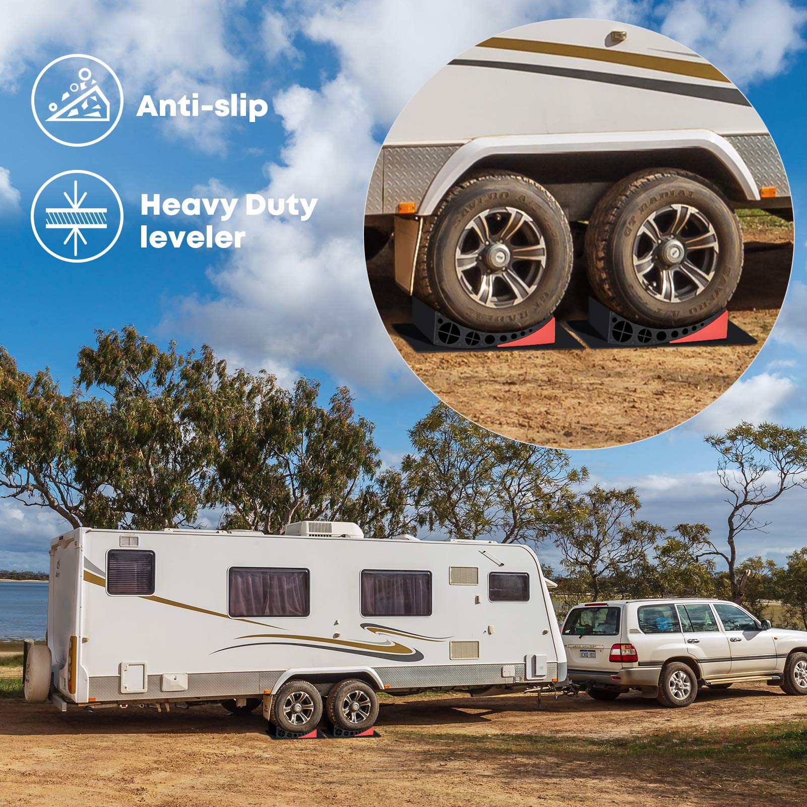 Buy Kohree Camper Leveler Kit for Travel Trailers with RV Curved