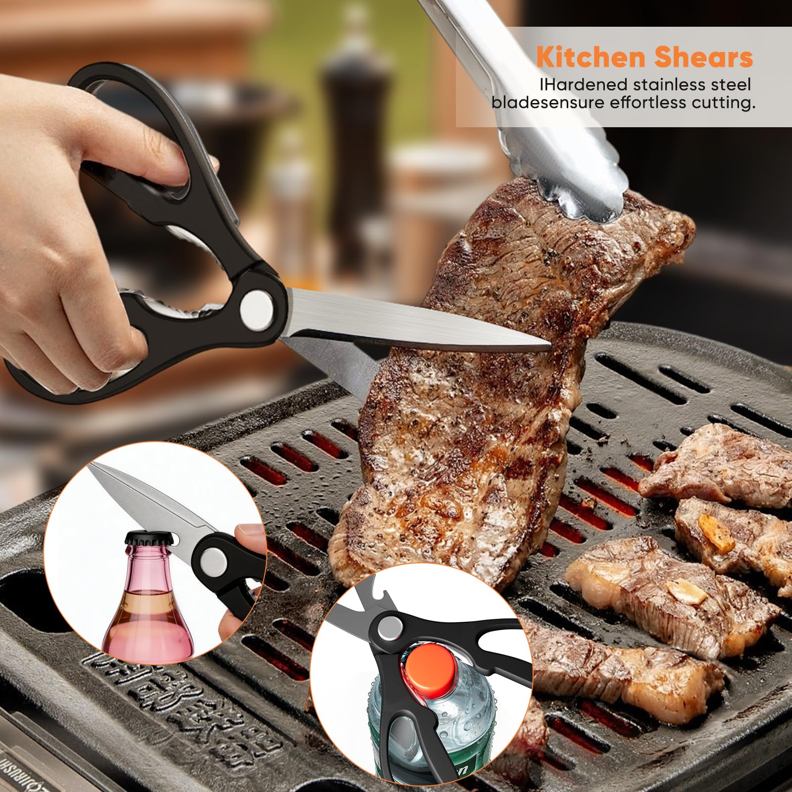 Mavivegue Kit di 28 accessori per piastra Hibachi professionale, set di spatole in metallo con pressa per hamburger, coperchio per ungere, cupola di fusione, pinze, borsa per il trasporto per barbecue