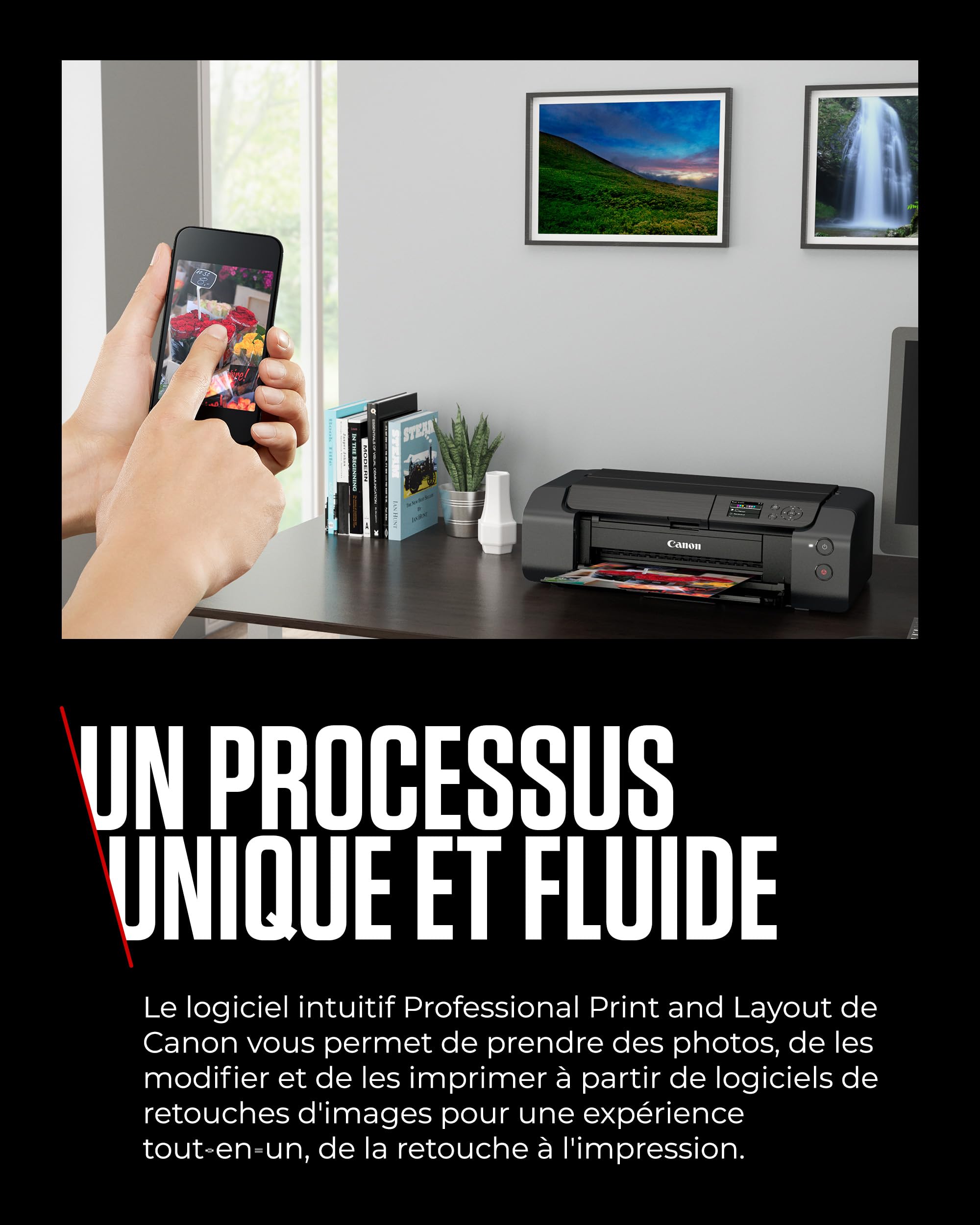 Canon PIXMA PRO-200S Imprimante Photo 8 Encres Couleur Tirages Couleurs Intenses