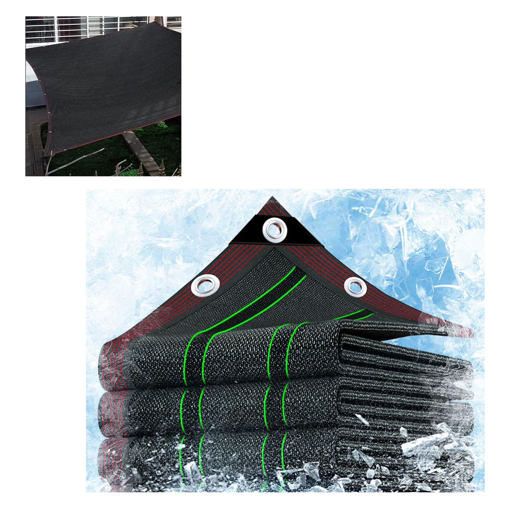 Filet d'ombrage pour serre anti-UV et résistant 2x3m