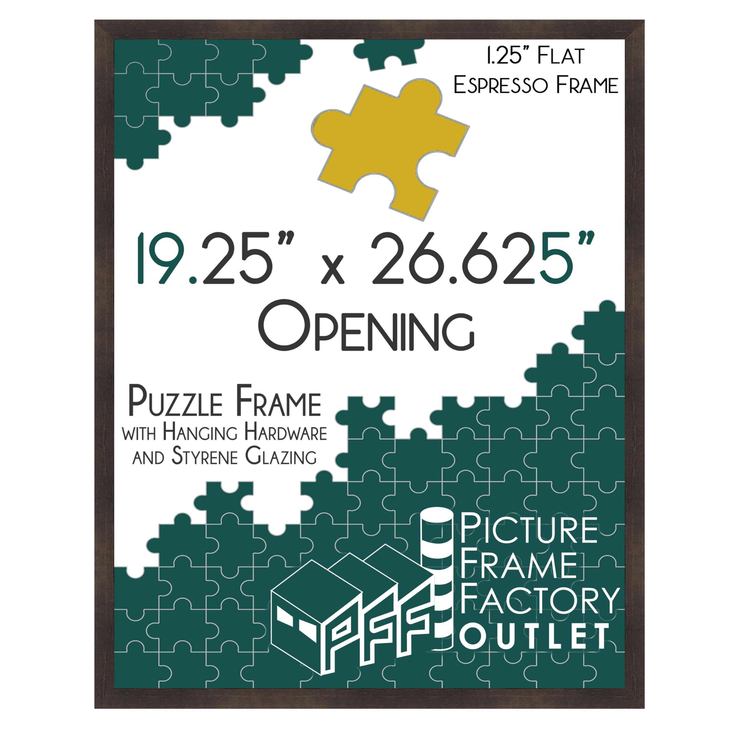 Amazon.com - PFFO 19.25x26.625 Puzzle Frame for Jigsaw Puzzle Wall