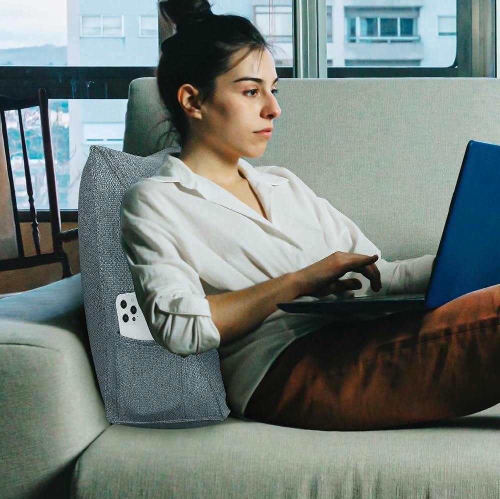 VERCART ベッドウェッジ読書枕装飾的な多目的ソファシットアップ　ブラウン Amazon.co.jp: VERCART ベッドウェッジ読書枕装飾的な多目的