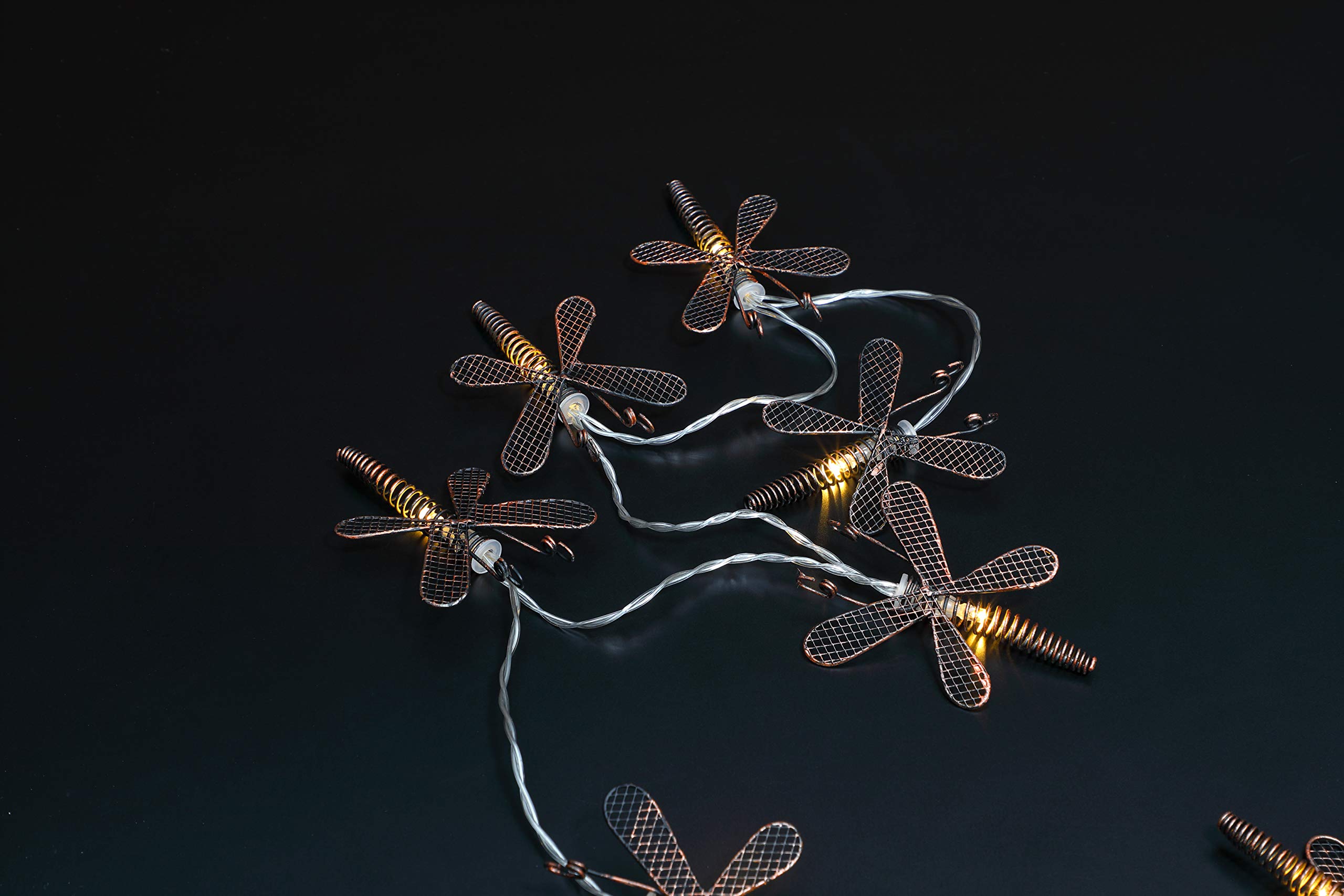Noma Bronze Solar Dragonfly Lights 10 Led's