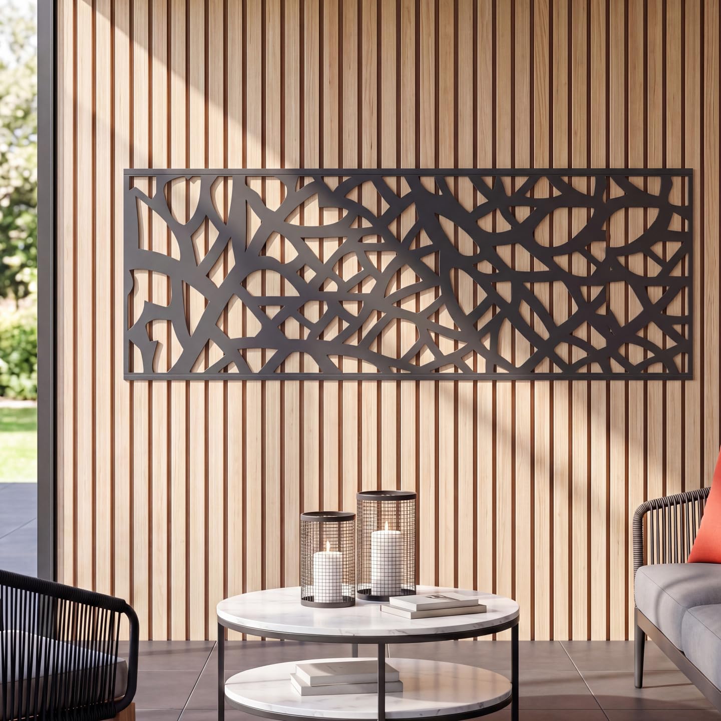 IDMarket - Universelles dekoratives Panel 150 x 50 cm USAK grau