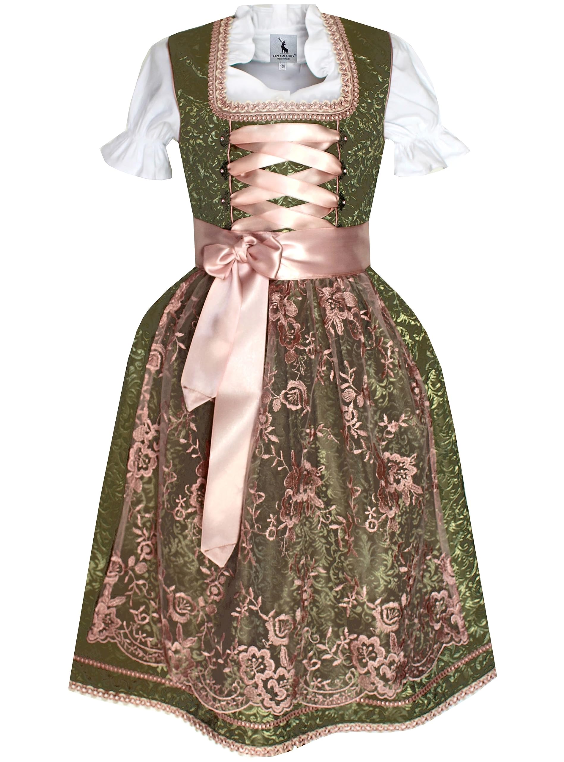  Alpenmärchen Kinderdirndl ALM-K802 - traditionelle Tracht für coupled Use
| Alpenmärchen Kinderdirndl ALM-K802 - exklus