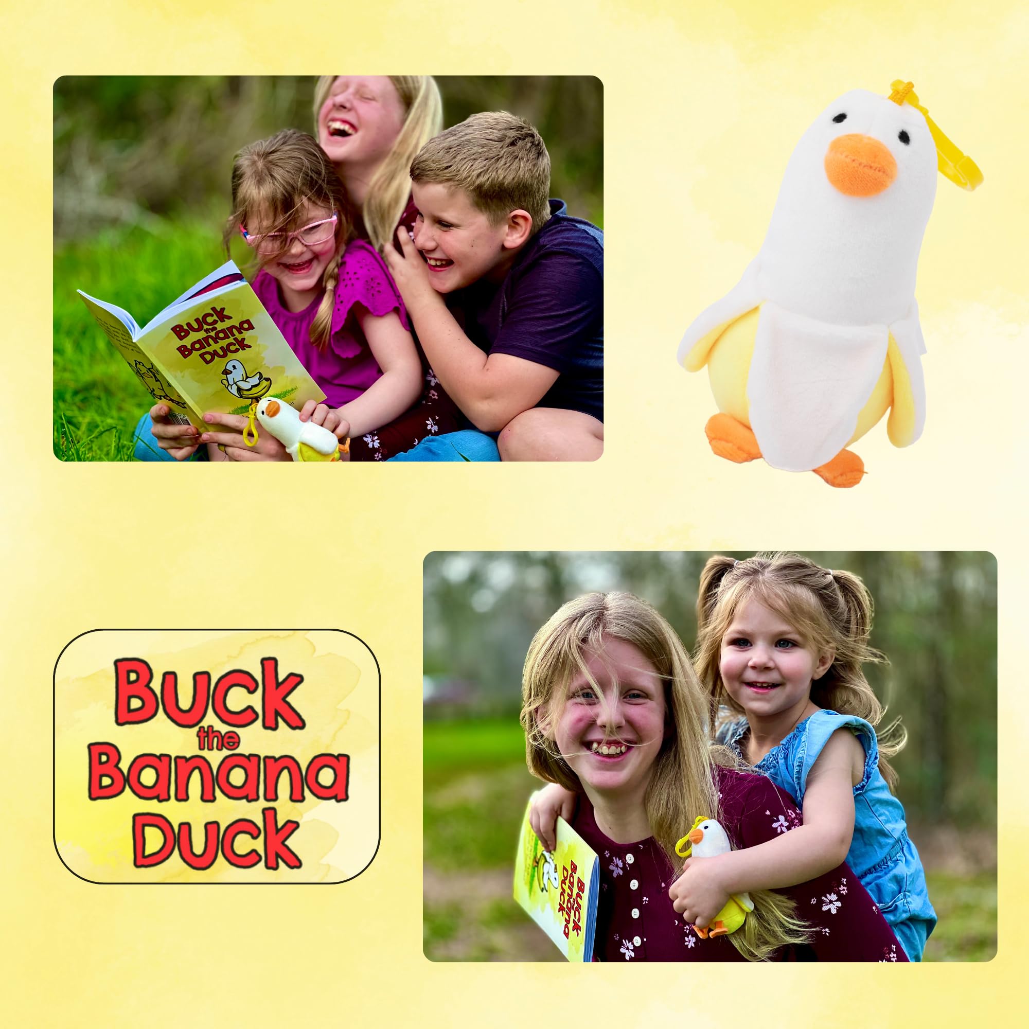 1pc Banana Duck Plush Toy, Cute Banana Duck Stuffed Animal Plush, Duck