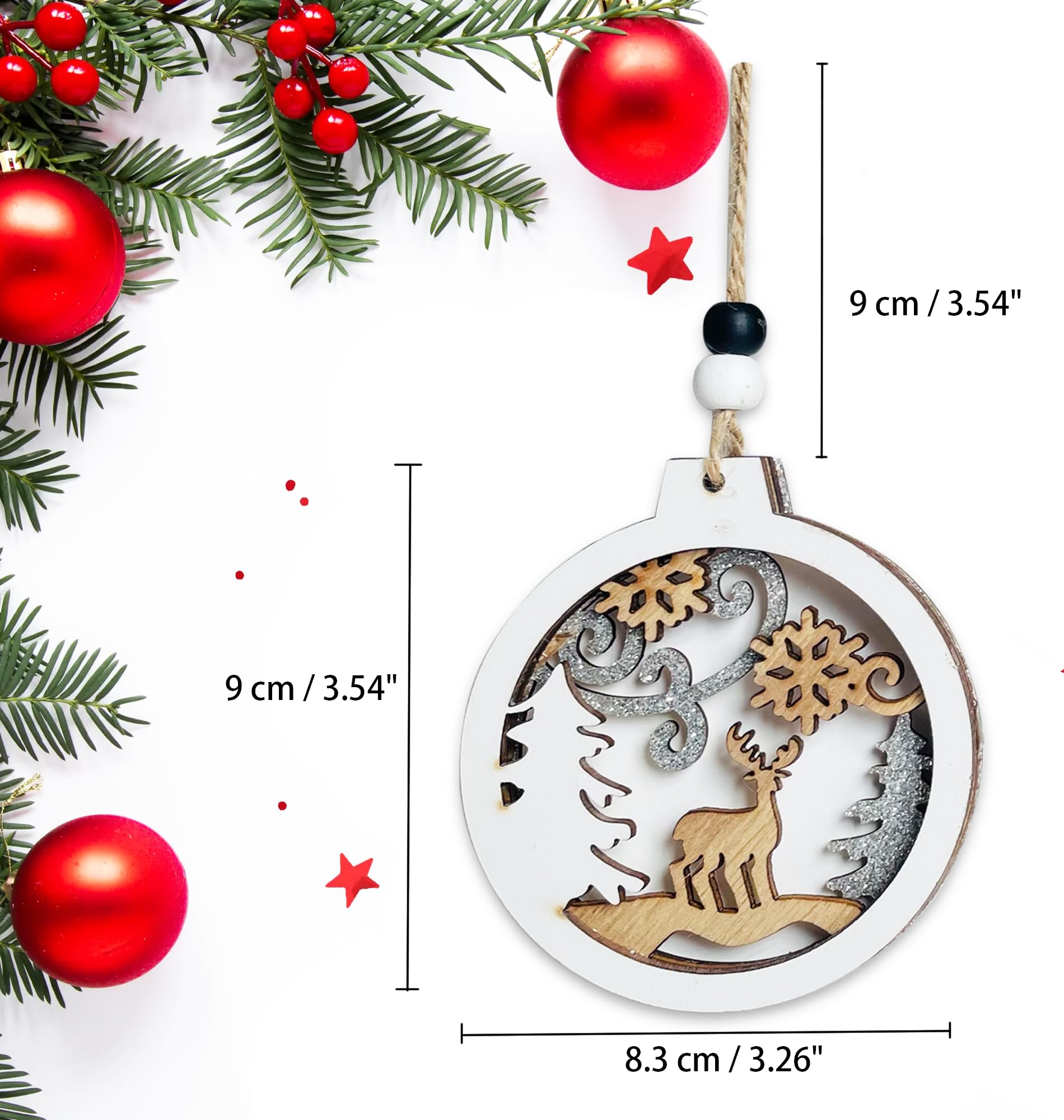 Lot De 3 Sapins De Noël En Céramique Crème - Décoration Hygge Scandinave - 10 Cm
