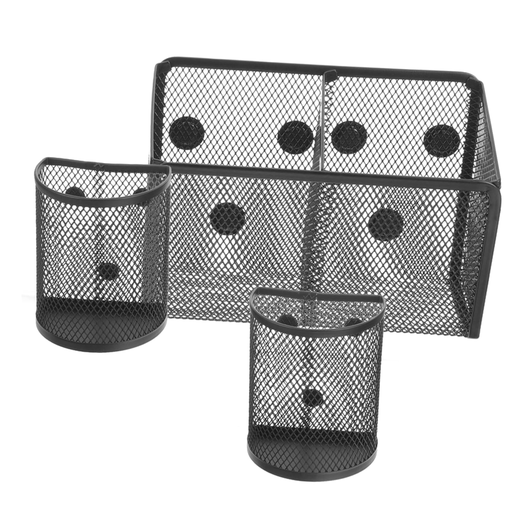 Lurrose 3 Set Portapenne Magnetico Assorbibile Scatola Portapenne Per Lavagna Scatola Per Gesso Di Capacità Per Penne Magnetiche Per Tre Set Di Penne 3 Pezzi * 3