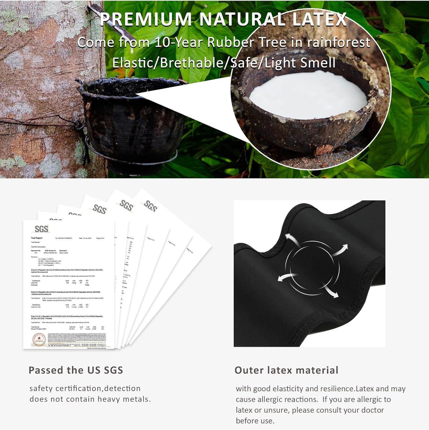 FeelinGirl Waist Trainer for Women Latex Waist Trainers Vest Plus Size Waist Cincher Corset 3 Belts Hooks Steel Bones - Image 5