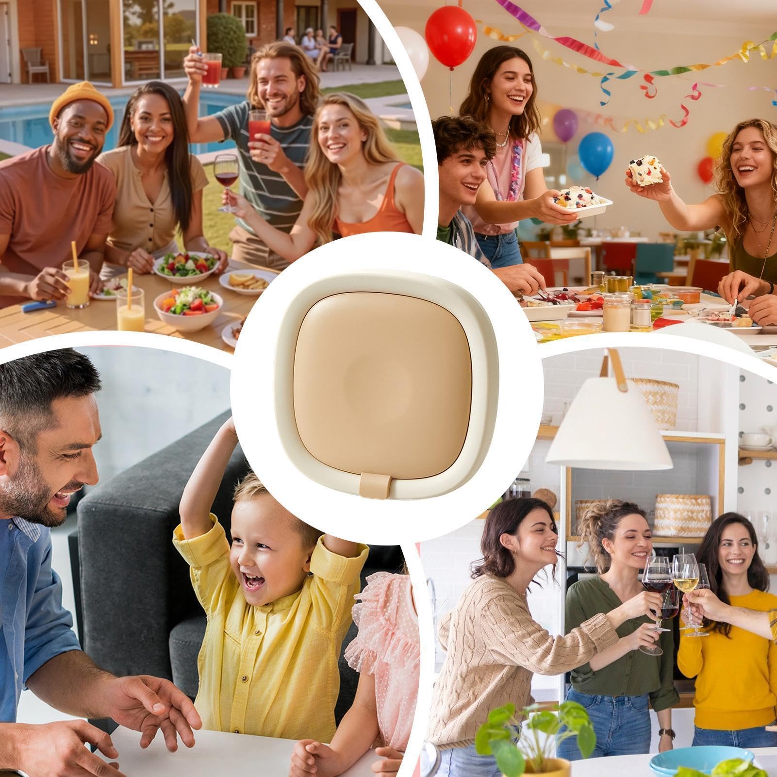 Máquina para hacer helado, con tapa y 2 espátulas, para hacer helados con ruedas, para postres caseros, sorbete de frutas, actividades divertidas familiares, té de la tarde
