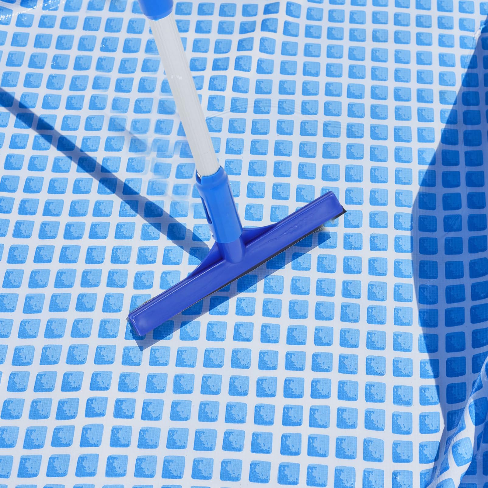BESPORTBLE Leichter Bodensauger Pool Skimmer aus Aluminiumlegierung und Pp für Effektive Reinigung von Poolböden und Aufblasbaren Pools Praktisches Poolzubehör in Blau