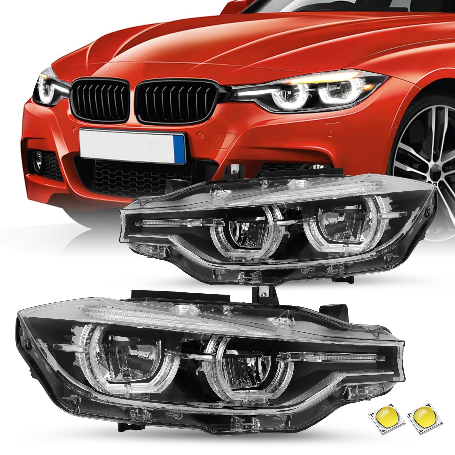 Amazon.com: JSBOYAT Full LED w/o AFS Adaptive Fits for 2016-2019