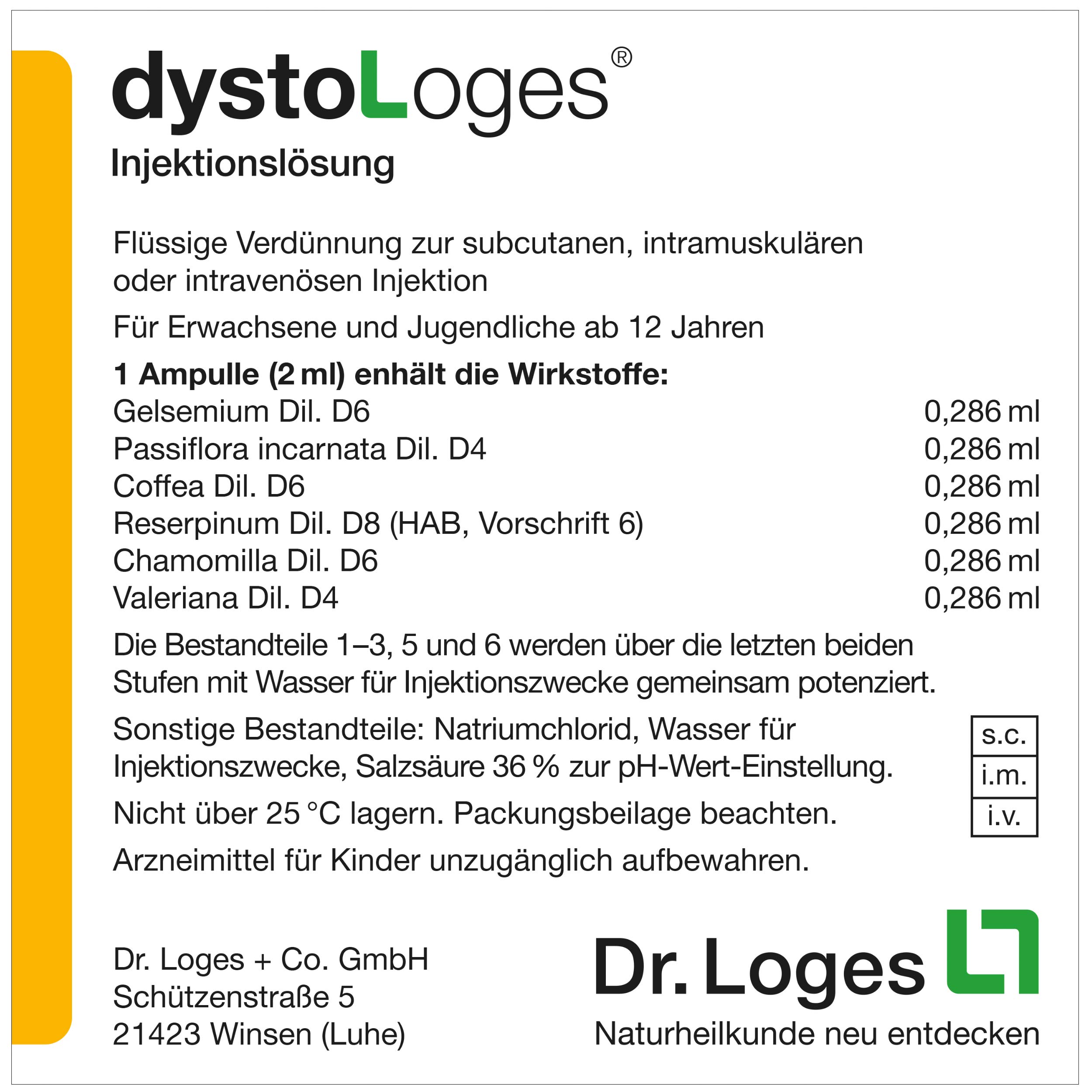 DYSTOLOGES Injektionslösung Amp. 50X2 ml