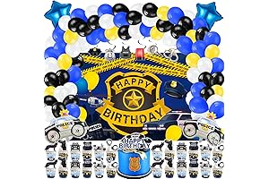 Police Car Birthday Decorations for Boys