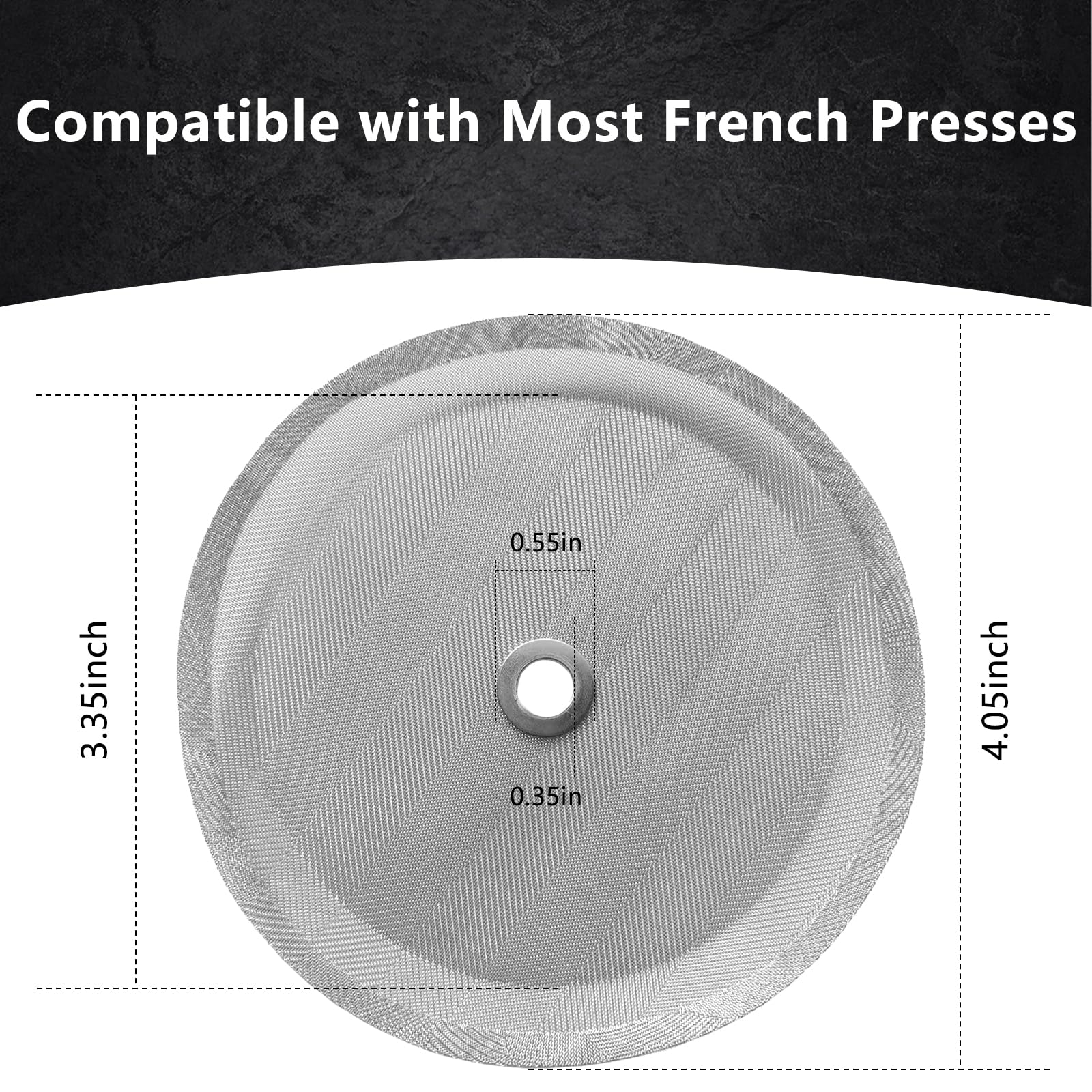 French Press Filters - 6 Pack Replacement -2 French Press Filters - 6 Pack Replacement -2