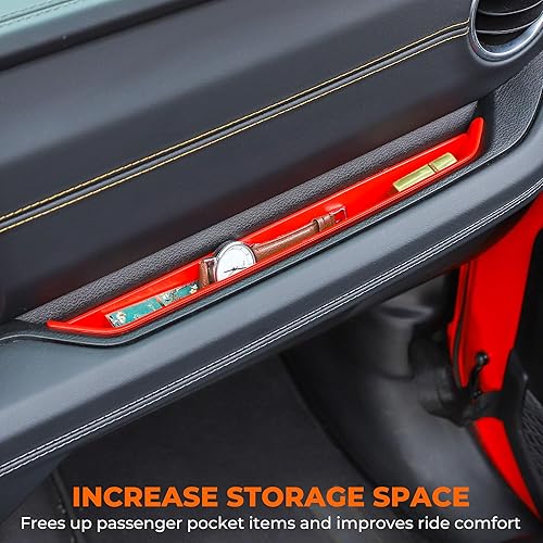 Miniatura 9 de Savadicar Bandeja de barra de agarre compatible con Jeep Wrangler (JL) y Jeep Gladiator (JT) 2024 2025, organizador de almacenamiento para el lado