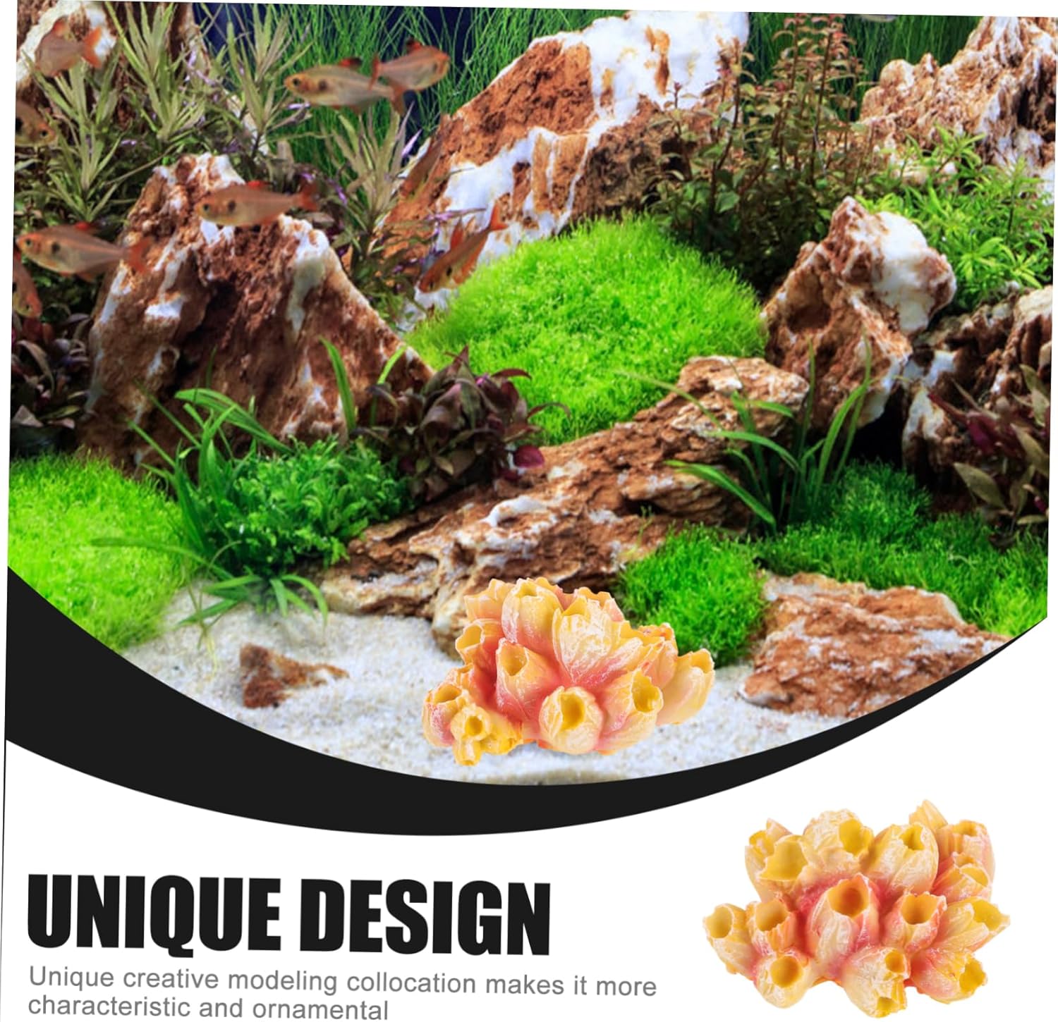 5pcs Artificial Coral Figurine for Fish Tank Creative Underwater Coral Decoration Lifelike Aquarium Ornament for Aquariums Decorative Craft
